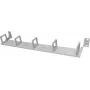 IT-BUDGET pannello di gestione cavi 19 inch 1U con 5 passacavi orizzontali frontali sfalsati, grigio chiaro 90ITBKMAKB1HEG