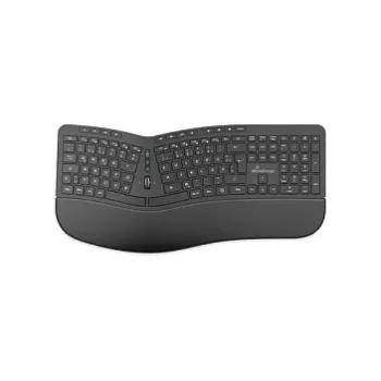 MediaRange tastiera multimediale ergonomica wireless QWERTZ nera MROS279