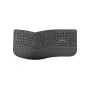 MediaRange tastiera multimediale ergonomica wireless QWERTZ nera MROS279