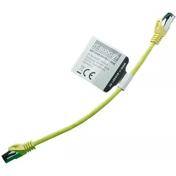 IT-BUDGET cavo patch Cat.8.1 S/FTP, 0,25 m, giallo, 40 Gbps, rame pieno, LSZH, PoE+ 90ITBFLEX81PK025Y