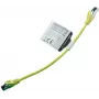 IT-BUDGET cavo patch Cat.8.1 S/FTP, 0,25 m, giallo, 40 Gbps, rame pieno, LSZH, PoE+ 90ITBFLEX81PK025Y