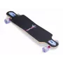 MUUWMI AU 560 longboard compact cruiser skateboard, cuscinetti ABEC 7, ruote LED luminose, acero canadese a 7 strati
