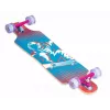 MUUWMI AU 560 longboard compact cruiser skateboard, cuscinetti ABEC 7, ruote LED luminose, acero canadese a 7 strati