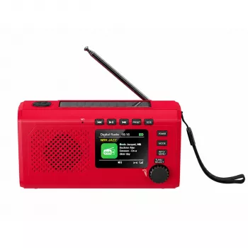 Reflexion TRA2757DAB+ rosso radio portatile DAB+ e FM con Bluetooth, USB, AUX, sveglia