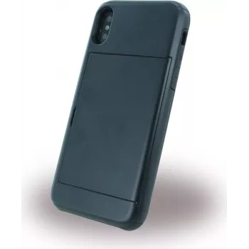 CYOO Slid Style hard cover con vano portacarte per Apple iPhone X – nero