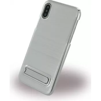 CYOO Brushed Stand custodia per Apple iPhone X / XS - argento
