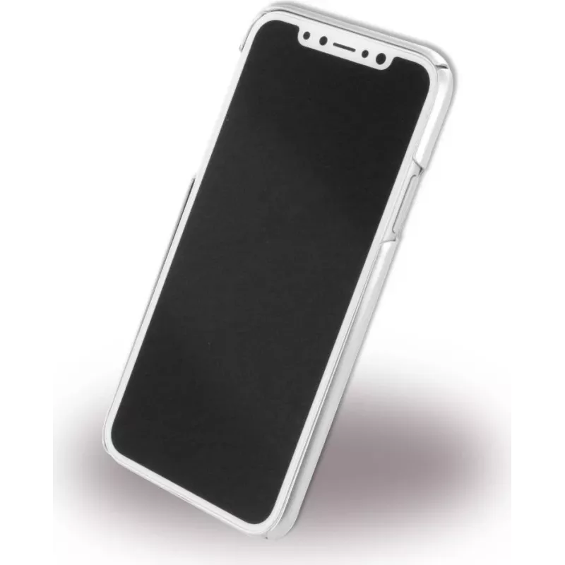 CYOO Brushed Stand custodia per Apple iPhone X / XS - argento