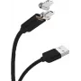CYOO cavo magnetico USB di ricarica e dati - 2 in 1 Micro USB e Lightning su USB - 1 m - nero