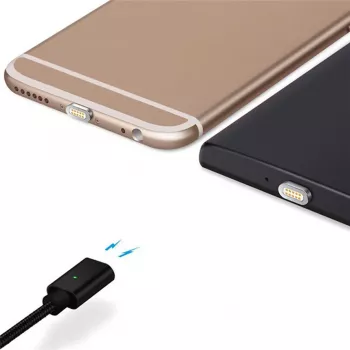 CYOO cavo magnetico USB di ricarica e dati - 2 in 1 Micro USB e Lightning su USB - 1 m - nero