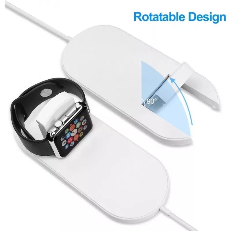CYOO base di ricarica wireless 2-in-1, standard Qi, nero