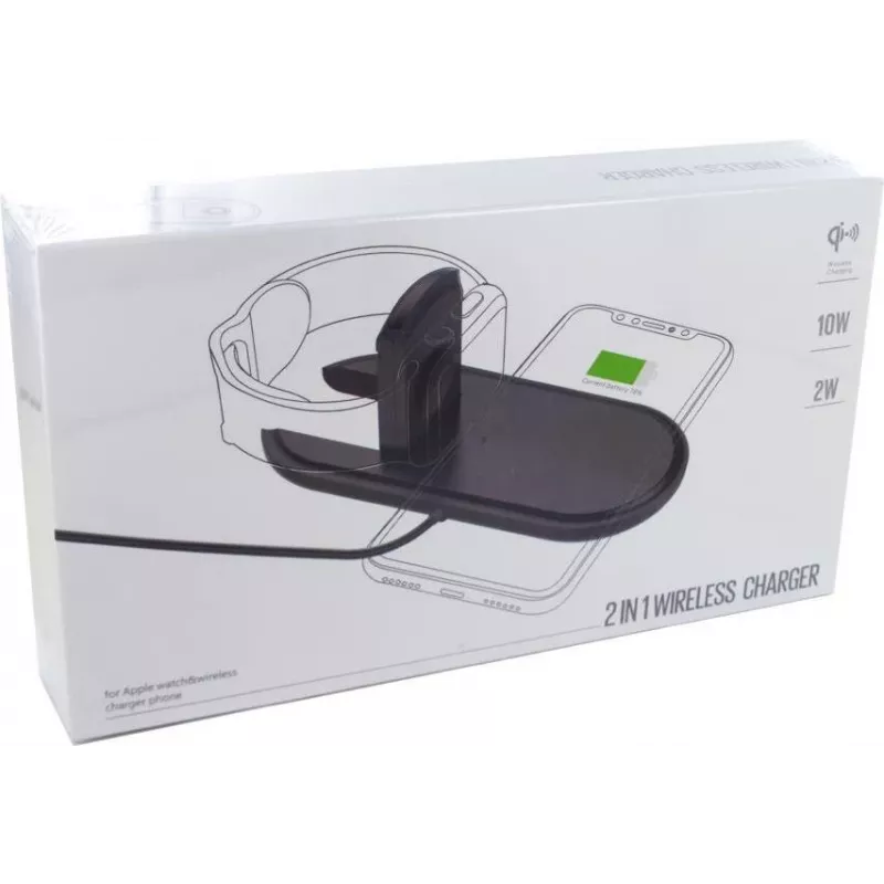 CYOO base di ricarica wireless 2-in-1, standard Qi, nero