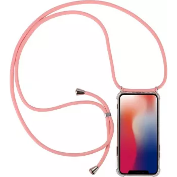 CYOO Necklace Case+ catenella per cellulare per Huawei Mate 20 - silicone rosa (CY121039)