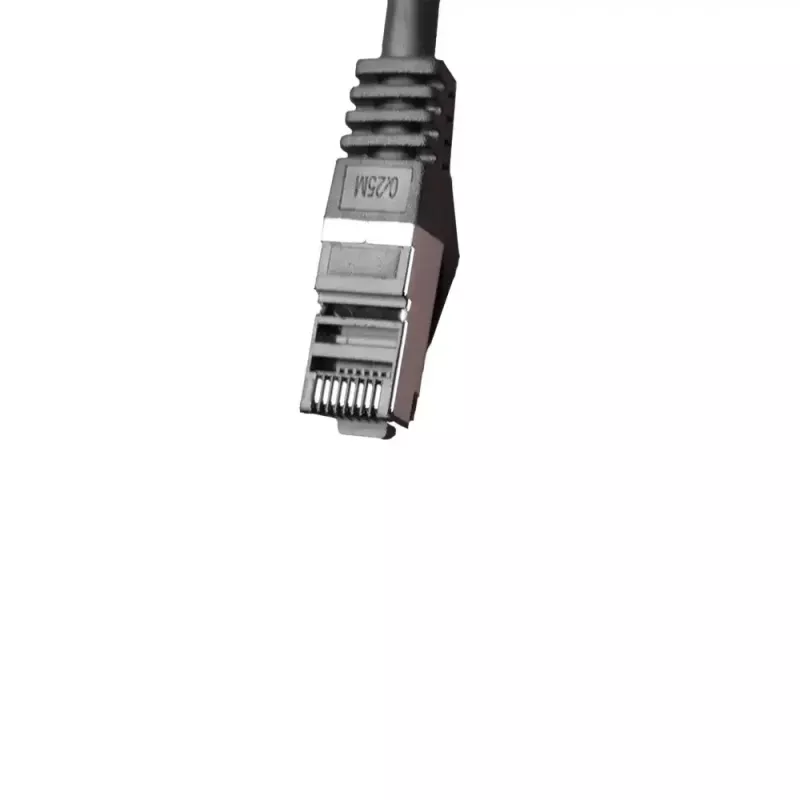 IT-BUDGET cavo patch Cat.8.1 S/FTP, 1m, nero, 40Gbps, 2000MHz, LSZH, PoE+ 90ITBFLEX81PK1S