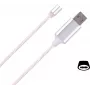 Cavo CYOO Flow Light Magnet USB Type-C 1m bianco cavo di ricarica e sincronizzazione dati CY121476