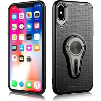 Custodia con supporto di ventilazione girevole a 360° CYOO per iPhone Xs Max – grigio CY121003