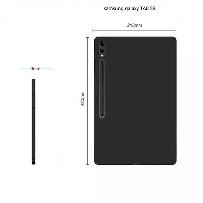 Copertura posteriore MRDISC per Samsung Galaxy Tab S9 FE 11 pollici nera TPU (MG-BCSGTABS9FESW)