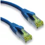 IT-BUDGET cavo patch full copper premium - super flex TPE - Cat.6A con cavo grezzo Cat.7 - 600 MHz - senza alogeni - PoE+ - 10 Gbit - blu - 2 m 90ITBFLEX6A7PK2B