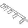 IT-BUDGET pannello di gestione cavi 19 inch 1U con 5 passacavi in plastica, 44x70 mm, grigio chiaro 90ITBKDFPOB1HEG