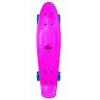 NORULES No Rules AU 349 mini cruiser skateboard con ruote luminose, rosa