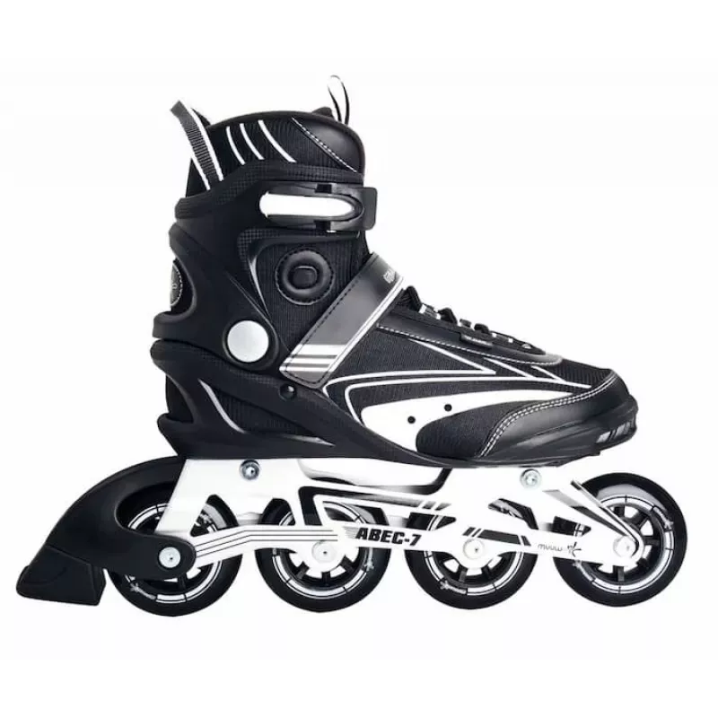 MUUWMI AU 438 pattini inline, taglia 38, nero/bianco