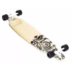 MUUWMI AU 559 longboard skateboard, deck in acero 8 strati, cuscinetti ABEC 7, ruote 70mm, legno