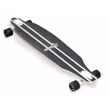 MUUWMI AU 559 longboard skateboard, deck in acero 8 strati, cuscinetti ABEC 7, ruote 70mm, legno