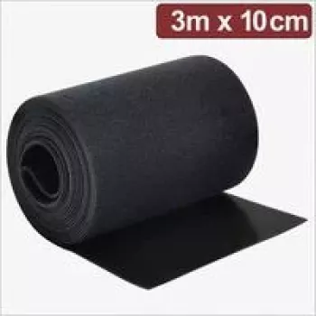 Quadrios 24CA312 rotolo di nastro a velcro 3 m x 10 cm nero