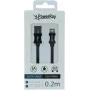 PowerRay cavo dati/ricarica USB-A a Lightning 0,2 m tessuto nero PR-DCUL020TBK