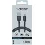 PowerRay cavo dati e ricarica USB a Lightning 3m tessuto grigio PR-DCUL300TGY
