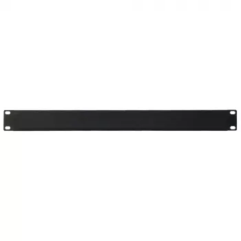 IT-BUDGET pannello cieco rack 19 pollici 1U - lamiera d'acciaio, nero verniciato a polvere (90ITBBP1HEMS)