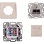 IT-BUDGET presa di rete da incasso schermata Cat.6A, 2 x RJ45, bianco puro, PoE+ 90ITBDDRW