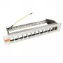 IT-BUDGET patch panel vuoto 10 pollici per moduli keystone - 12 porte - schermato - 1U - non popolato - grigio (90ITB10MT12PG)