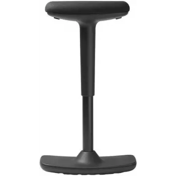 TRENDOFFICE BY DAUPHIN to-swift sgabello girevole nero (seduta in tessuto, base in alluminio lucidato, regolazione in altezza 420-550 mm) 9299KGSFWKGSS73GSR10UGS165033