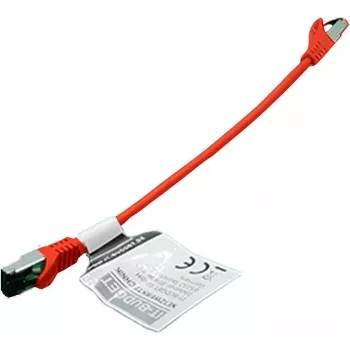 IT-BUDGET cavo patch Premium Cat.8.1 S/FTP, rame pieno, 26 AWG, 2000 MHz, 40 Gbps, PoE+, LSZH, rosso, 0,25 m 90ITBFLEX81PK025R