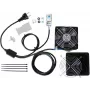 IT-BUDGET Kit ventole per armadio IT con termostato, 160 m³/h, 230 V, pre-cablato, 1 ventola 90ITBTKD180603KTHS128