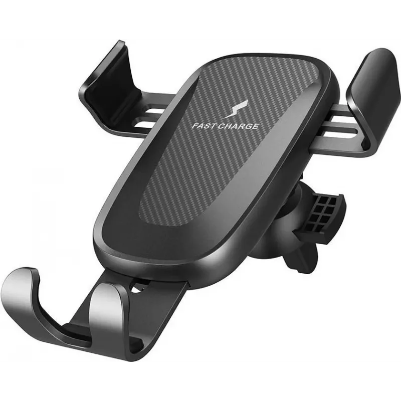 CYOO CY120792 Supporto auto wireless Qi 15W con ricarica, bloccaggio automatico e rotazione 360°