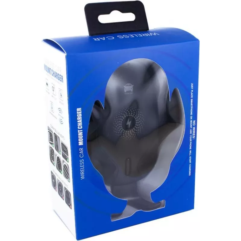CYOO CY120792 Supporto auto wireless Qi 15W con ricarica, bloccaggio automatico e rotazione 360°