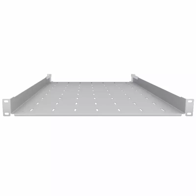 IT-BUDGET Ripiano fisso per rack 19 inch grigio chiaro profondità 750 mm 40 kg 90ITB19FB750G
