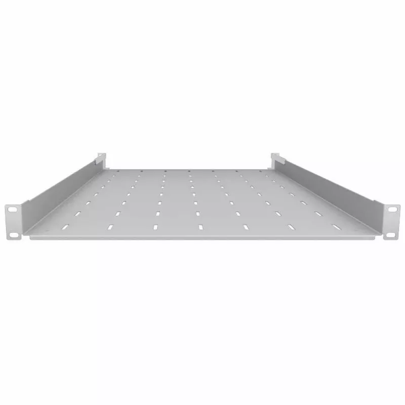 IT-BUDGET Ripiano fisso per rack 19 inch grigio chiaro profondità 750 mm 40 kg 90ITB19FB750G