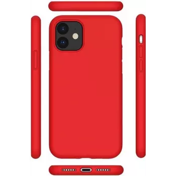 CYOO Custodia premium in silicone liquido per Apple iPhone 12 Pro 6,1 pollici – Rosso (CY121877)