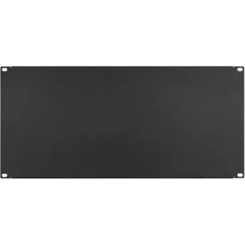 IT-BUDGET Pannello cieco / pannello di copertura rack 19 pollici - 5U - Versione robusta in metallo - Nero (90ITBBP5HES)