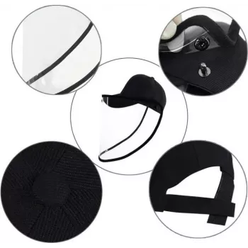 CYOO cappellino da baseball anti-sputo con visiera trasparente (CY121630)
