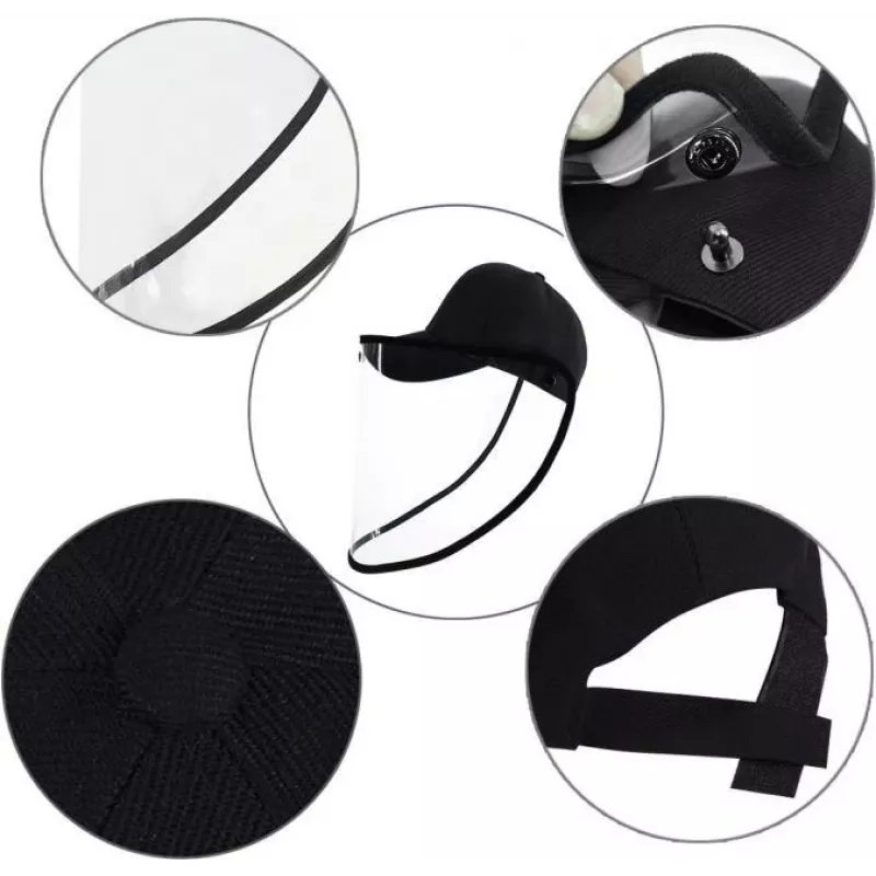 CYOO cappellino da baseball anti-sputo con visiera trasparente (CY121630)