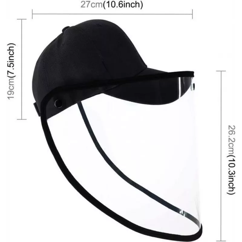CYOO cappellino da baseball anti-sputo con visiera trasparente (CY121630)