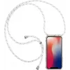 CYOO custodia con collana e tracolla per iPhone 12/12 Pro 6,1 pollici – silicone bianco CY122106