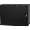 IT-BUDGET Armadio a parete da 19 pollici, 3U, montaggio verticale a profondità variabile, profondità 180 mm, profondità di installazione max. 300 mm, Nero 90ITBWV19VTV3S
