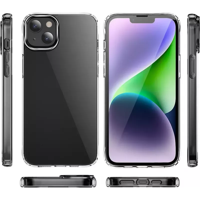 CYOO Custodia in silicone per Apple iPhone 15 Pro Max, Trasparente CY123234