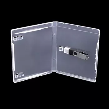 MediaRange BOX905 custodia Blu-ray vuota per USB stick, 170x135mm, trasparente