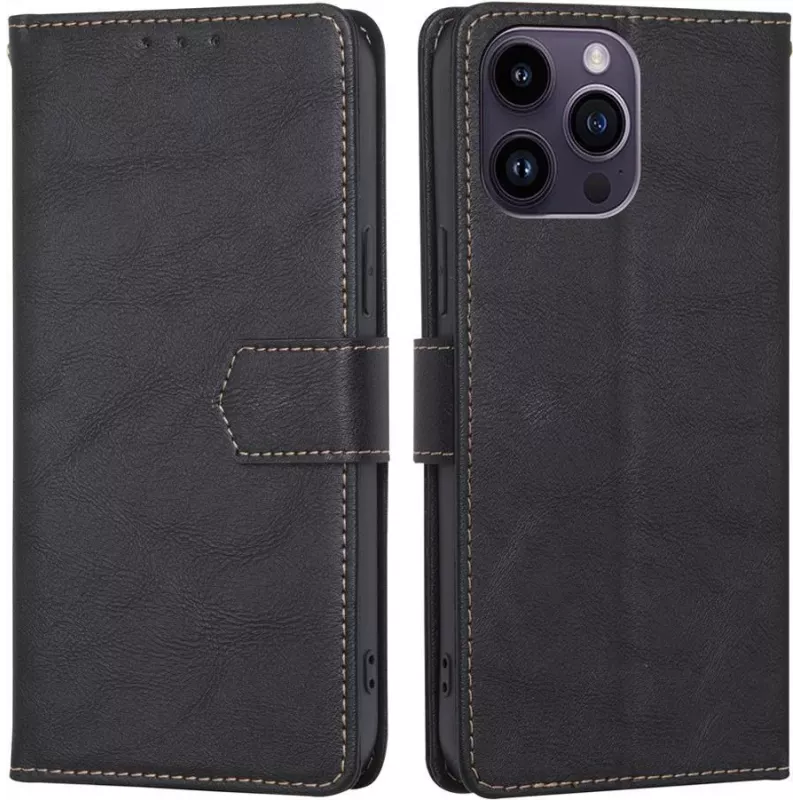 CYOO Premium BookCase Wallet cover per iPhone 14 Pro, nero CY122793
