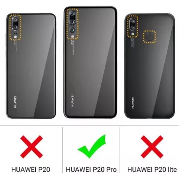 CYOO Custodia in silicone liquido premium per Huawei P20 Pro – nero